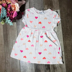 Old Navy Fit & Flare Jersey Dress for Toddler Girls Size 2T Hearts